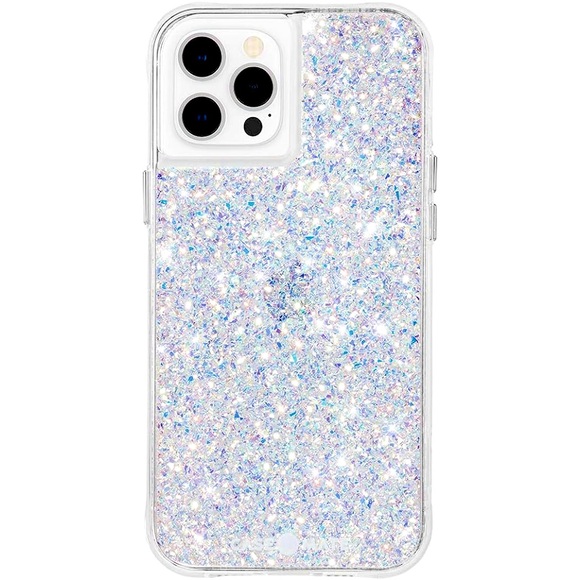 Merkury Innovations Glitter Irridescent Clear White IPhone 12 Pro Max Case New - Picture 1 of 7